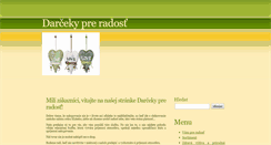 Desktop Screenshot of darcekypreradost.sk
