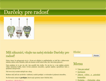 Tablet Screenshot of darcekypreradost.sk